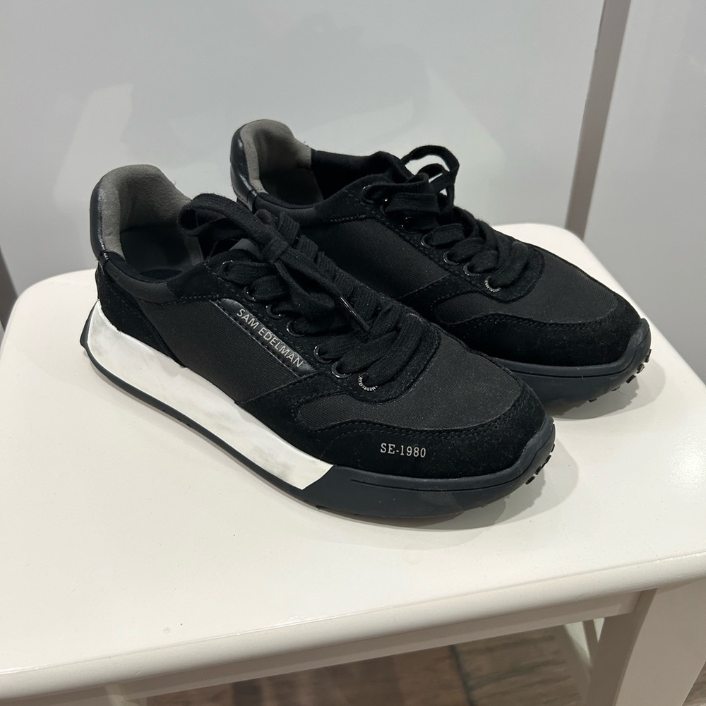Sam Edelman Black and White Sneakers